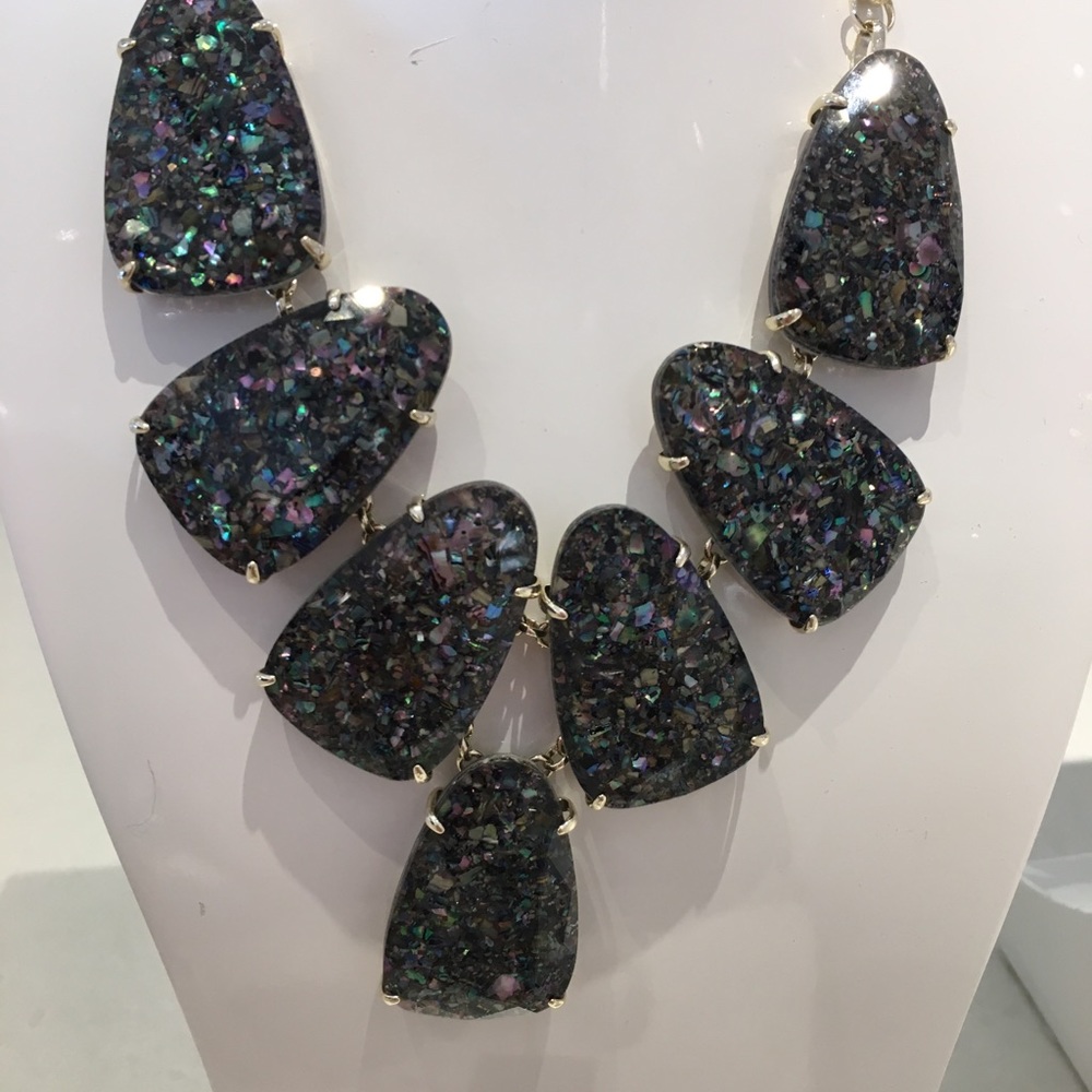 Kendra Scott Purple Crushed Abalone Harlow